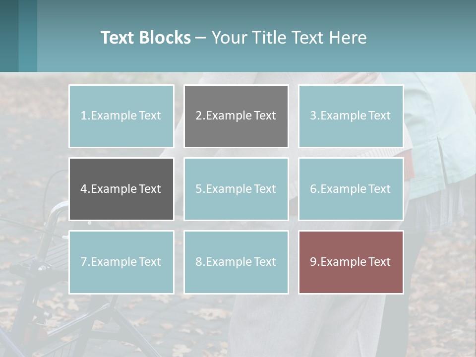 A Woman Pushing A Stroller With A Child In It PowerPoint Template