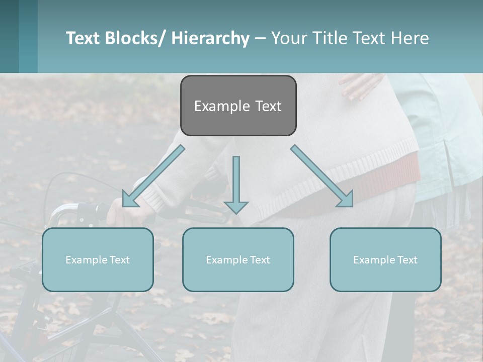 A Woman Pushing A Stroller With A Child In It PowerPoint Template