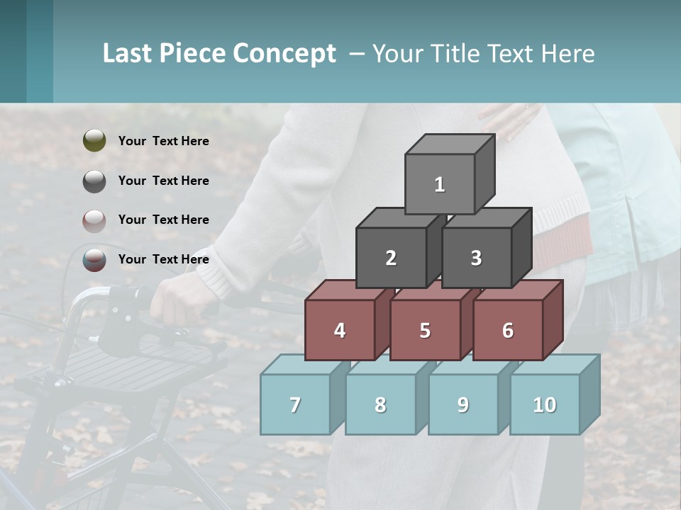 A Woman Pushing A Stroller With A Child In It PowerPoint Template