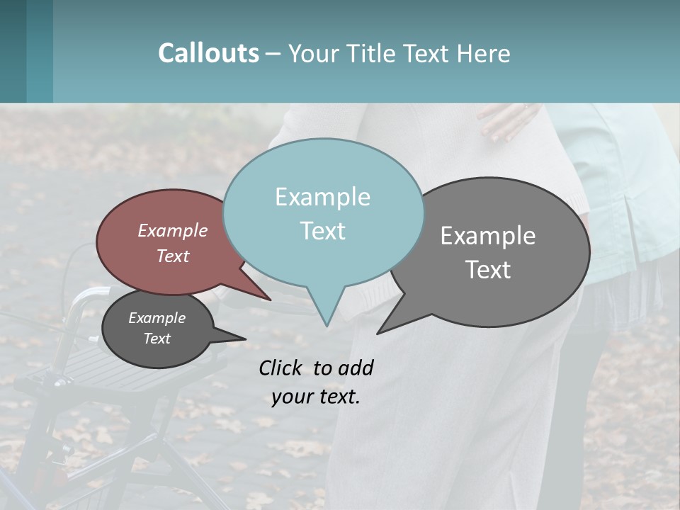 A Woman Pushing A Stroller With A Child In It PowerPoint Template