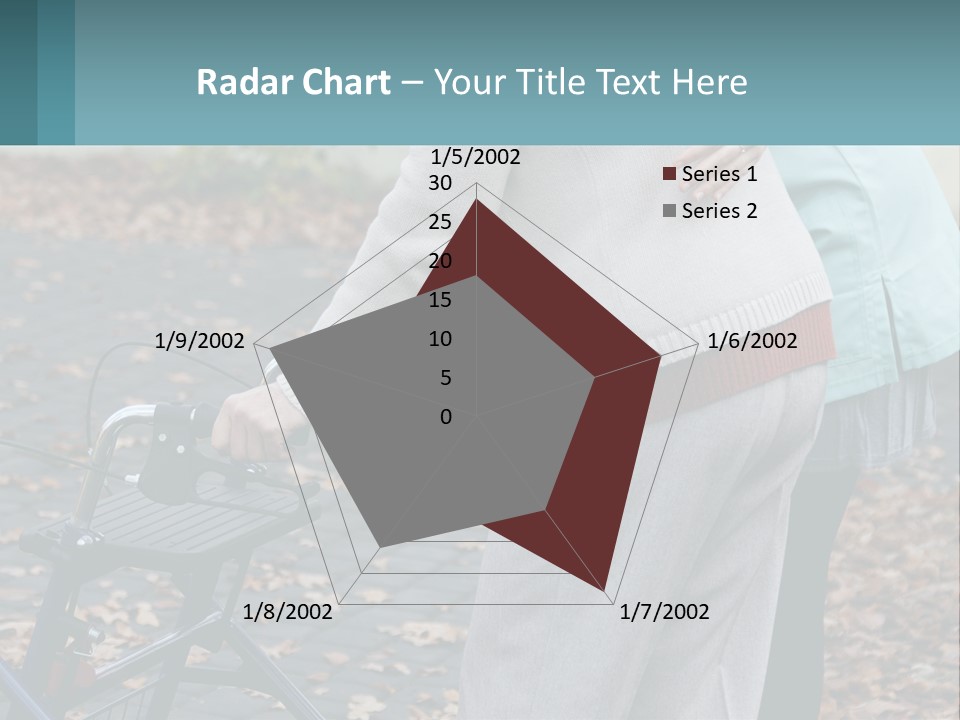 A Woman Pushing A Stroller With A Child In It PowerPoint Template