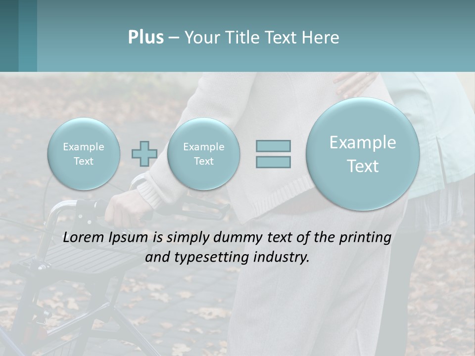 A Woman Pushing A Stroller With A Child In It PowerPoint Template