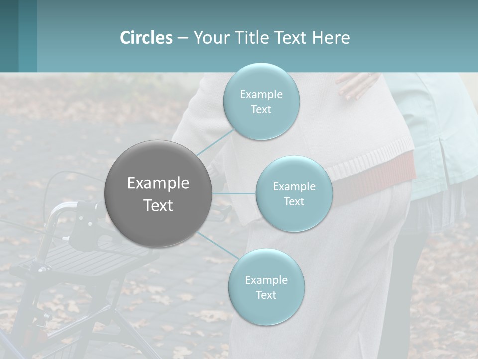 A Woman Pushing A Stroller With A Child In It PowerPoint Template