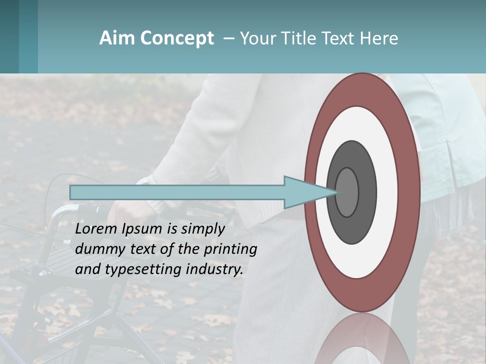 A Woman Pushing A Stroller With A Child In It PowerPoint Template