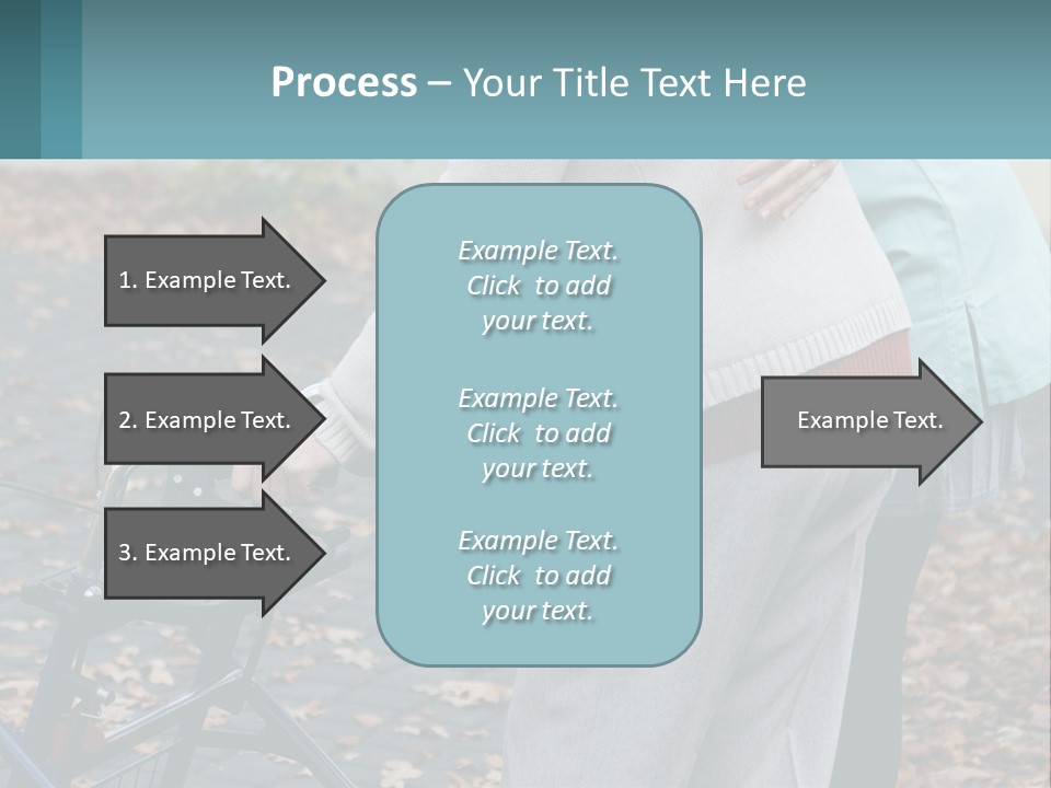 A Woman Pushing A Stroller With A Child In It PowerPoint Template