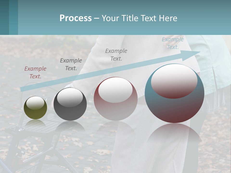 A Woman Pushing A Stroller With A Child In It PowerPoint Template