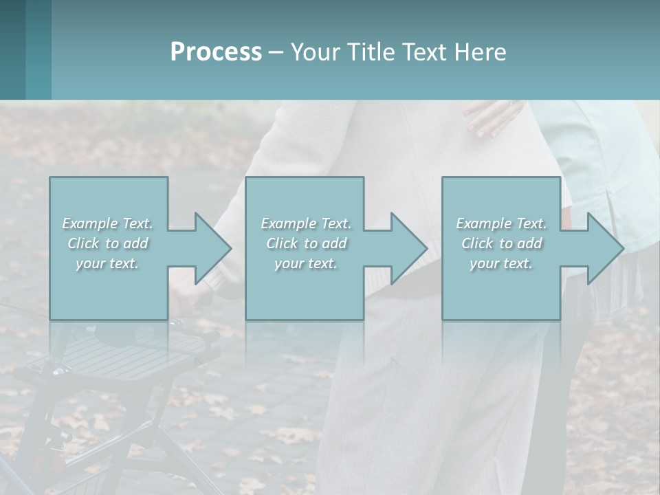 A Woman Pushing A Stroller With A Child In It PowerPoint Template