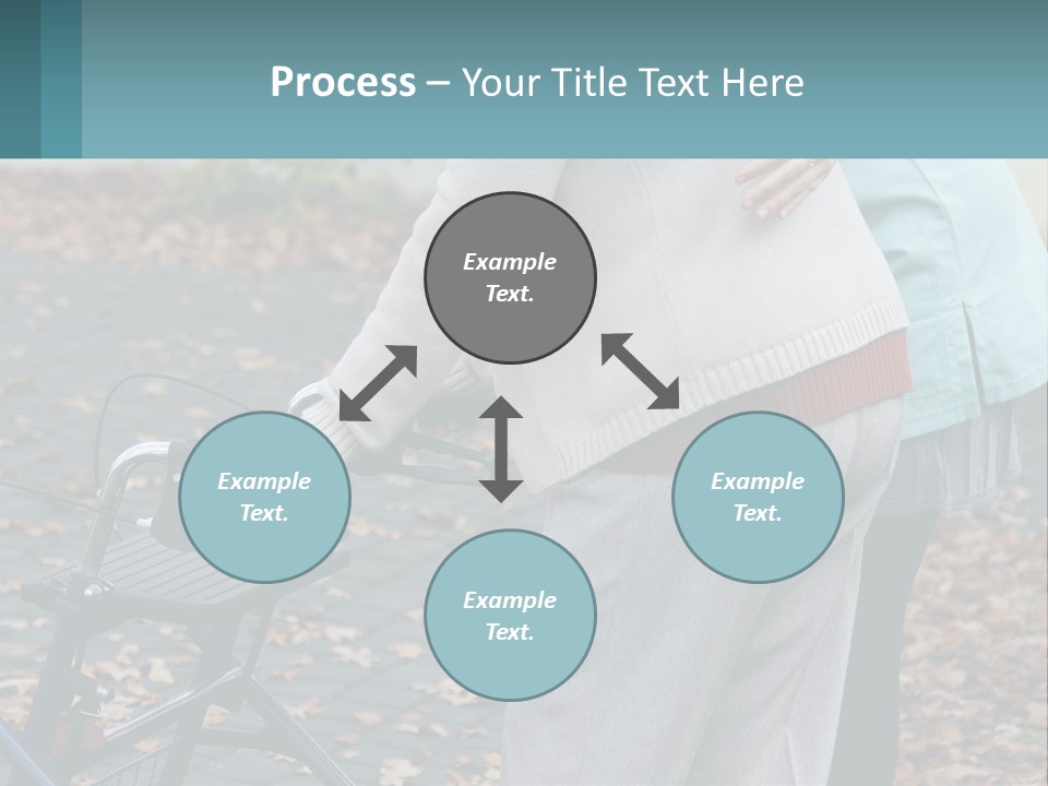 A Woman Pushing A Stroller With A Child In It PowerPoint Template