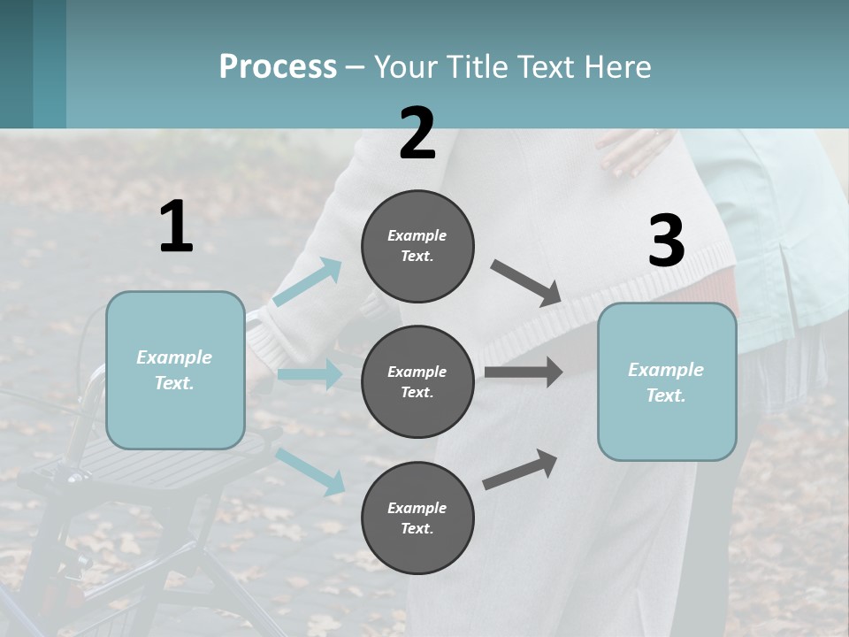 A Woman Pushing A Stroller With A Child In It PowerPoint Template