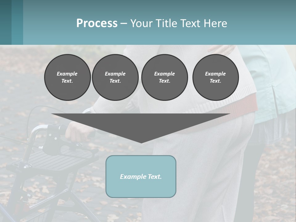 A Woman Pushing A Stroller With A Child In It PowerPoint Template