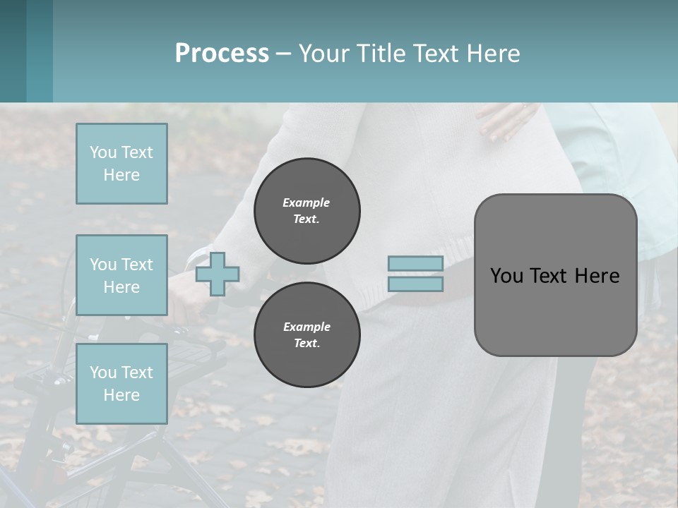 A Woman Pushing A Stroller With A Child In It PowerPoint Template