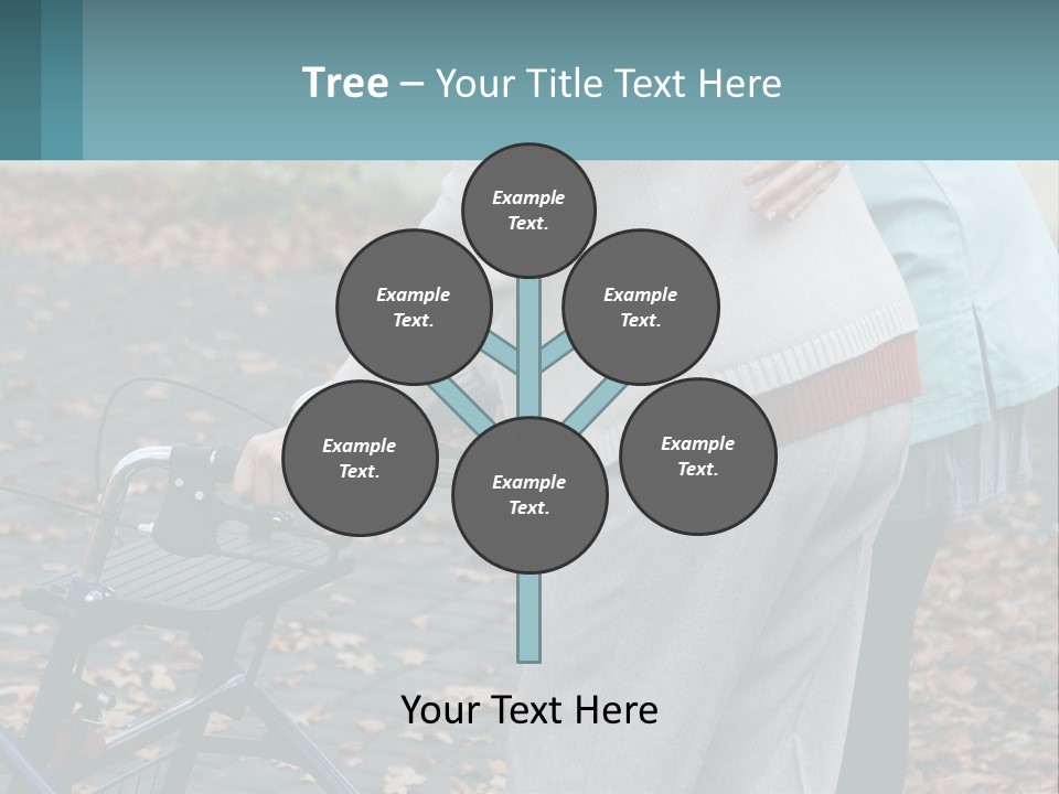 A Woman Pushing A Stroller With A Child In It PowerPoint Template