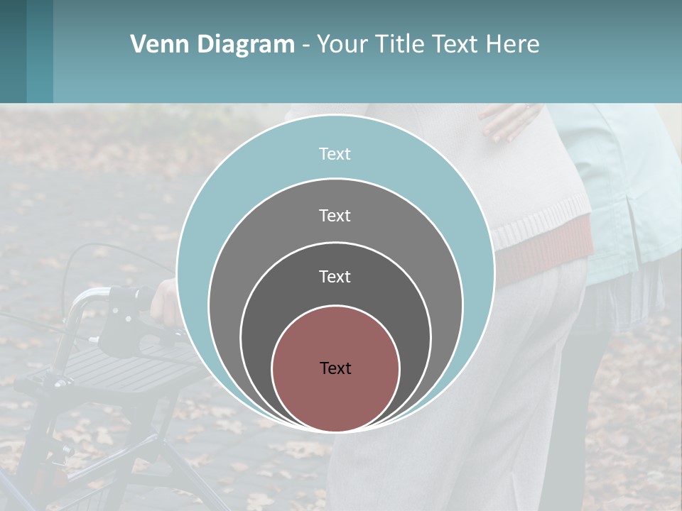 A Woman Pushing A Stroller With A Child In It PowerPoint Template