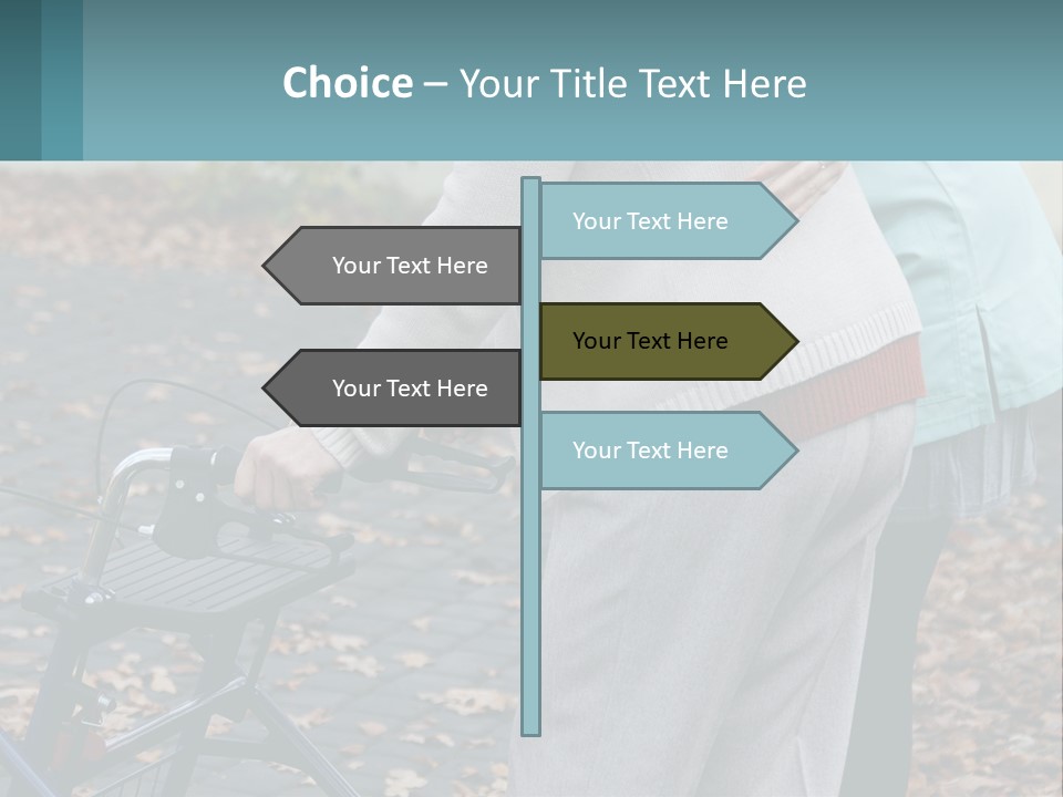 A Woman Pushing A Stroller With A Child In It PowerPoint Template