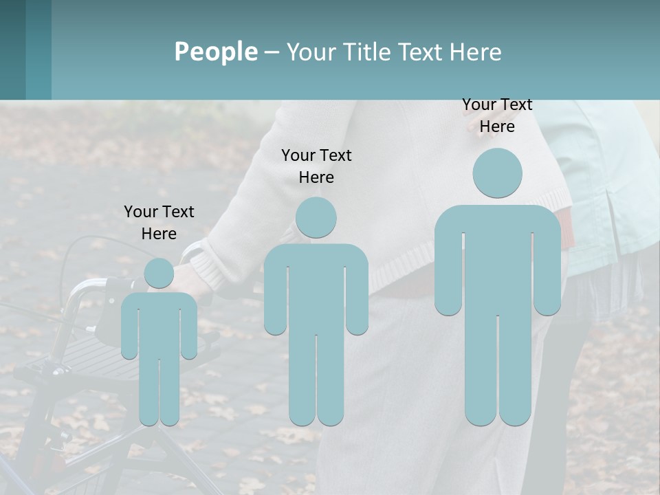 A Woman Pushing A Stroller With A Child In It PowerPoint Template