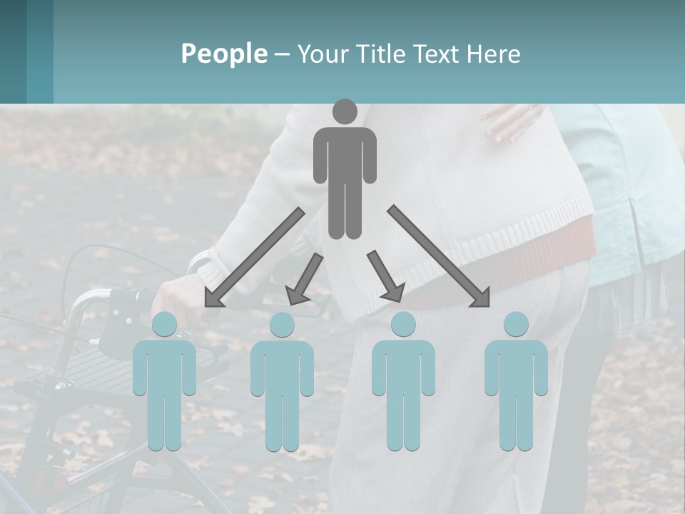 A Woman Pushing A Stroller With A Child In It PowerPoint Template