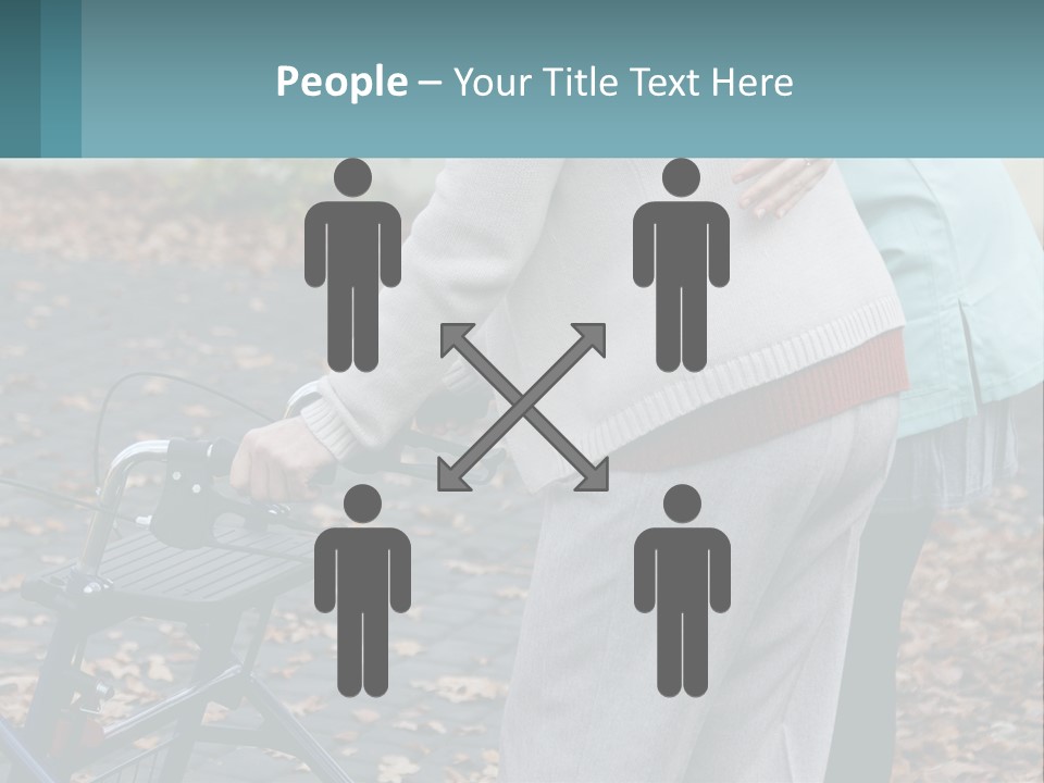 A Woman Pushing A Stroller With A Child In It PowerPoint Template