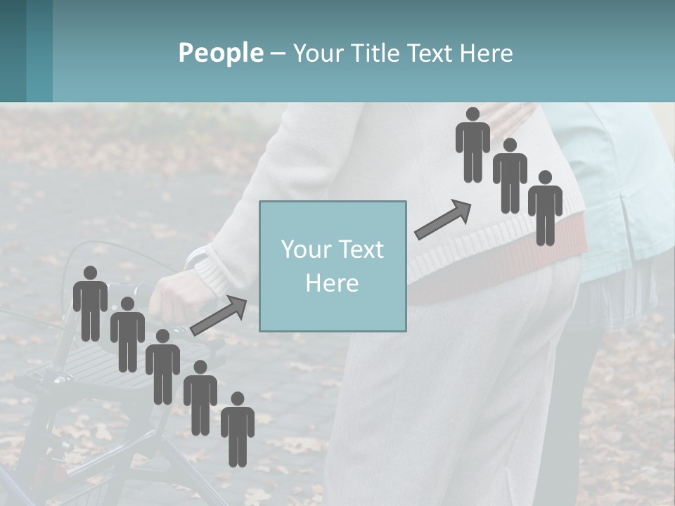 A Woman Pushing A Stroller With A Child In It PowerPoint Template