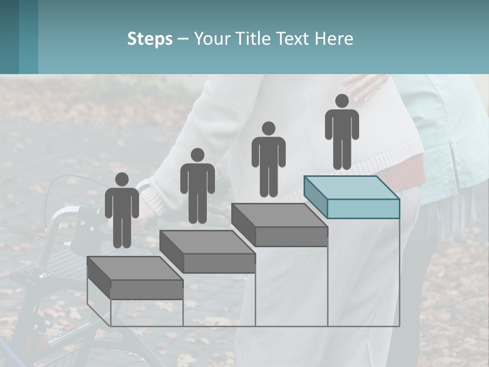 A Woman Pushing A Stroller With A Child In It PowerPoint Template