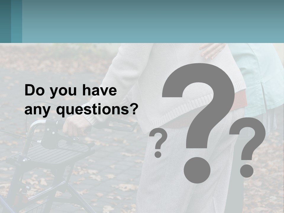 A Woman Pushing A Stroller With A Child In It PowerPoint Template