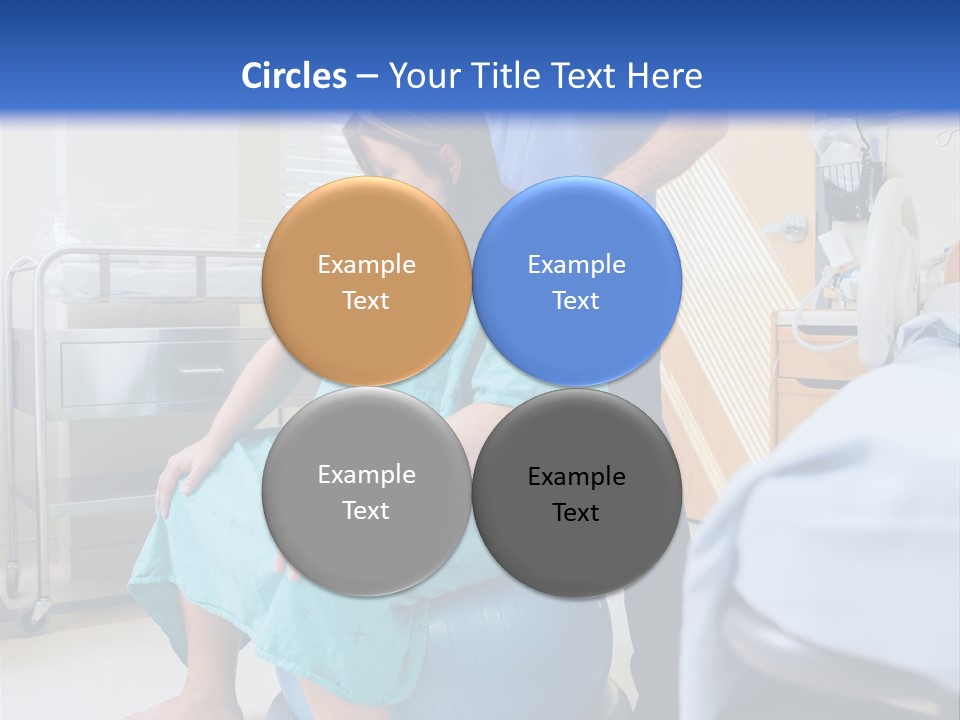 A Man Standing Next To A Woman In A Hospital Bed PowerPoint Template