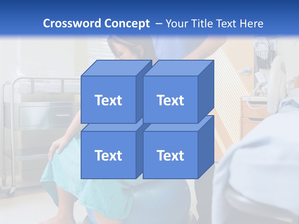 A Man Standing Next To A Woman In A Hospital Bed PowerPoint Template
