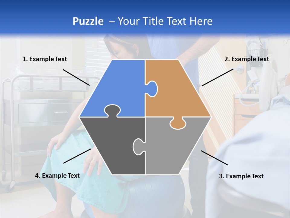 A Man Standing Next To A Woman In A Hospital Bed PowerPoint Template