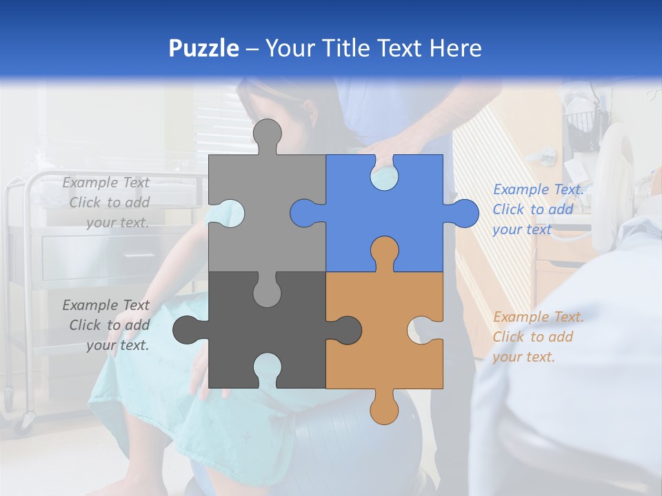 A Man Standing Next To A Woman In A Hospital Bed PowerPoint Template