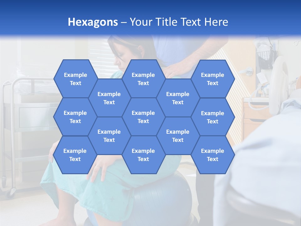A Man Standing Next To A Woman In A Hospital Bed PowerPoint Template