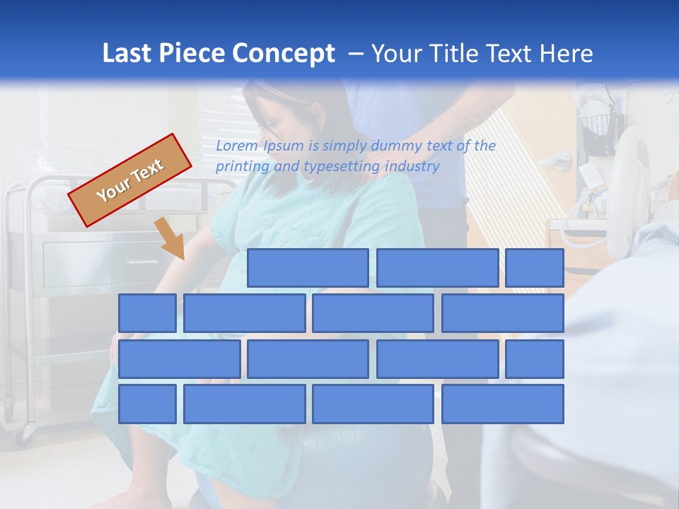 A Man Standing Next To A Woman In A Hospital Bed PowerPoint Template