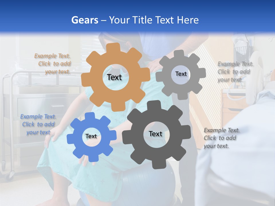 A Man Standing Next To A Woman In A Hospital Bed PowerPoint Template