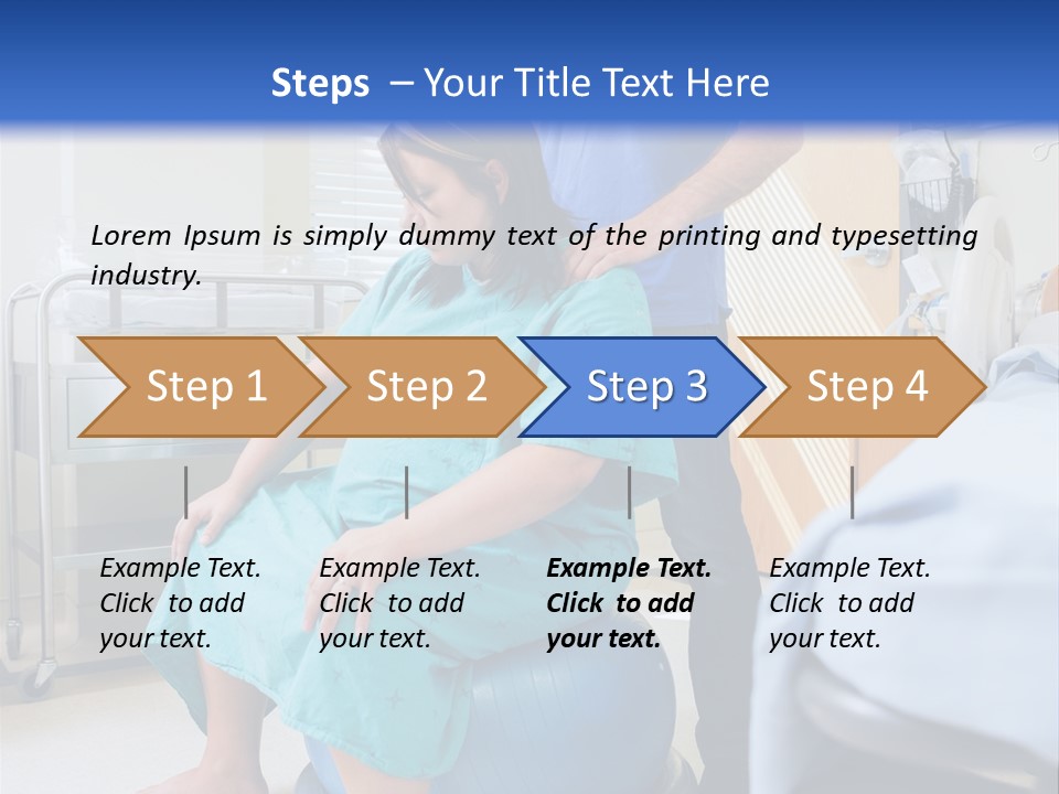 A Man Standing Next To A Woman In A Hospital Bed PowerPoint Template