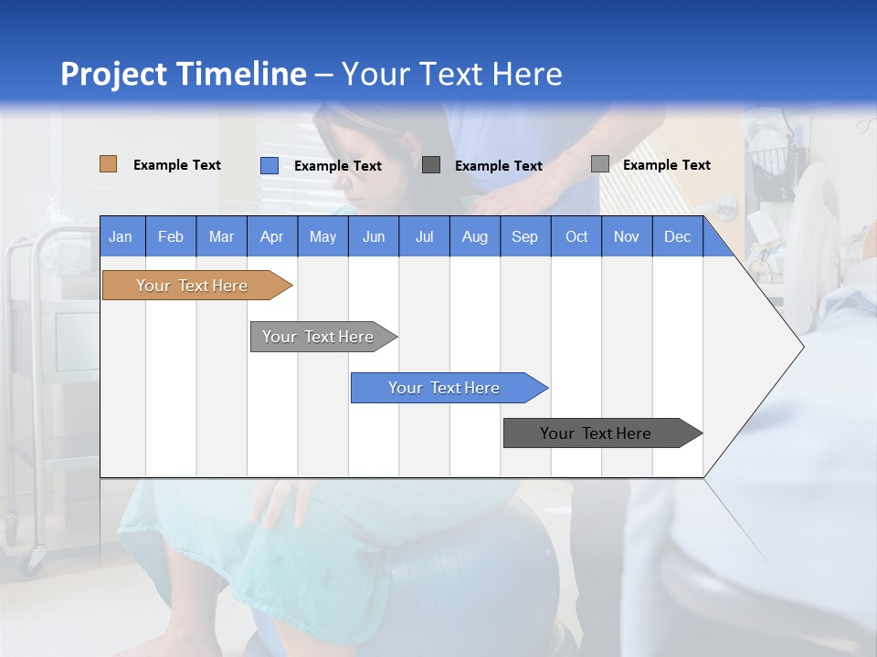 A Man Standing Next To A Woman In A Hospital Bed PowerPoint Template