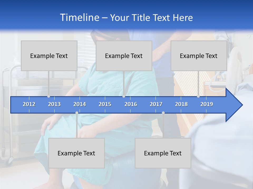 A Man Standing Next To A Woman In A Hospital Bed PowerPoint Template