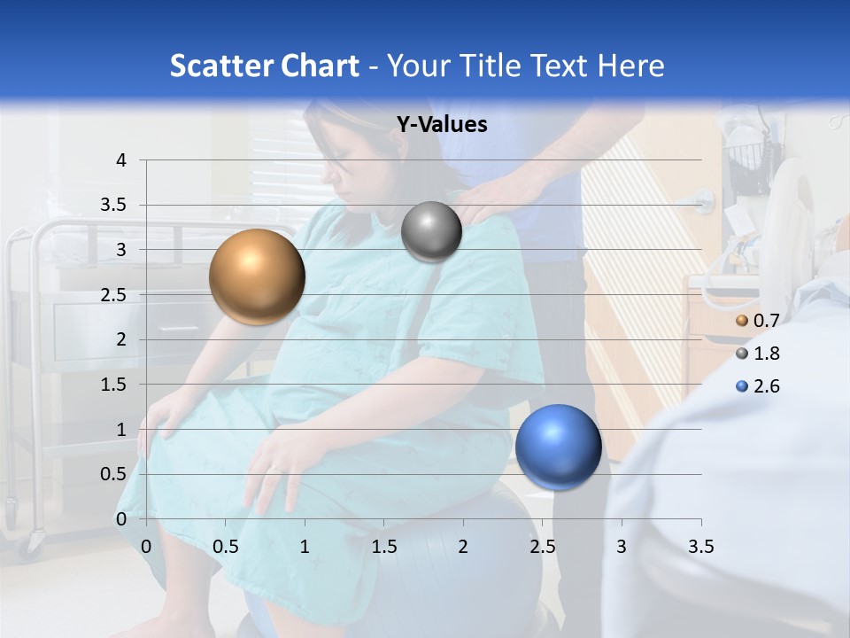 A Man Standing Next To A Woman In A Hospital Bed PowerPoint Template