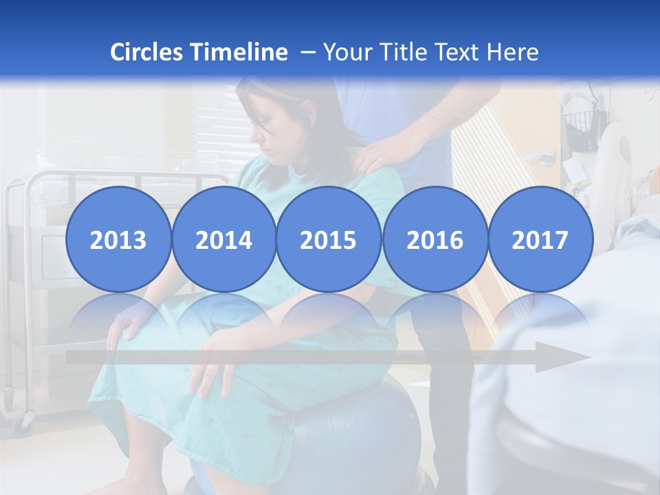 A Man Standing Next To A Woman In A Hospital Bed PowerPoint Template