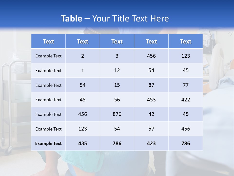 A Man Standing Next To A Woman In A Hospital Bed PowerPoint Template