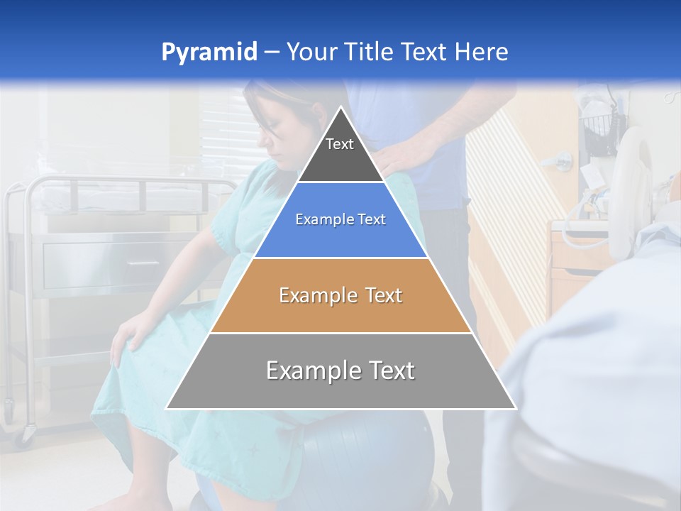 A Man Standing Next To A Woman In A Hospital Bed PowerPoint Template