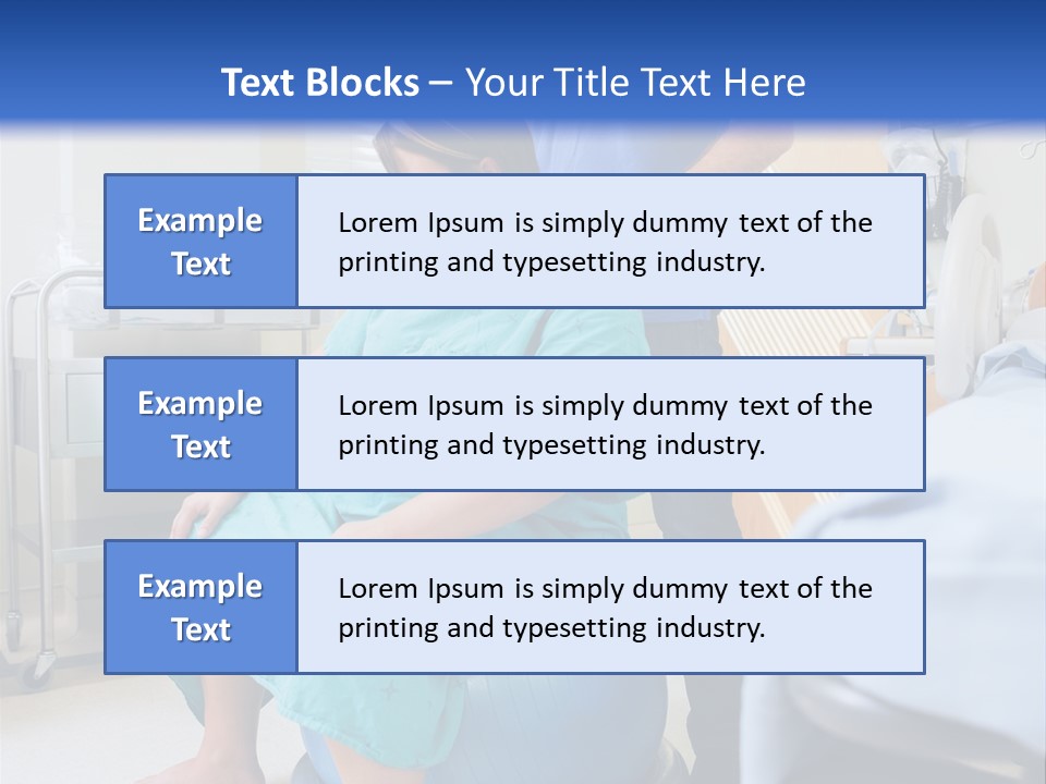 A Man Standing Next To A Woman In A Hospital Bed PowerPoint Template
