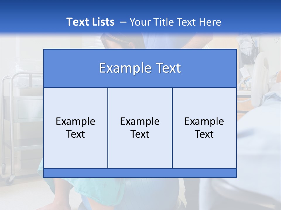 A Man Standing Next To A Woman In A Hospital Bed PowerPoint Template