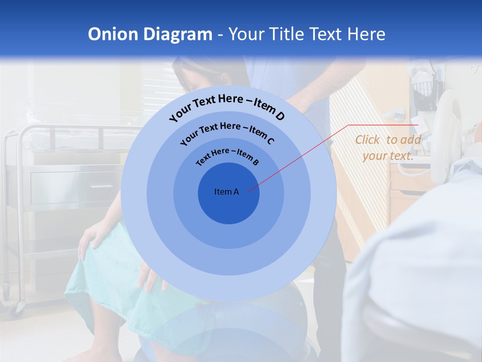A Man Standing Next To A Woman In A Hospital Bed PowerPoint Template