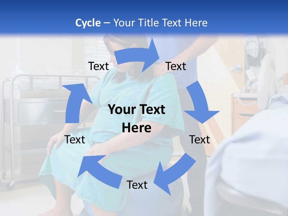 A Man Standing Next To A Woman In A Hospital Bed PowerPoint Template