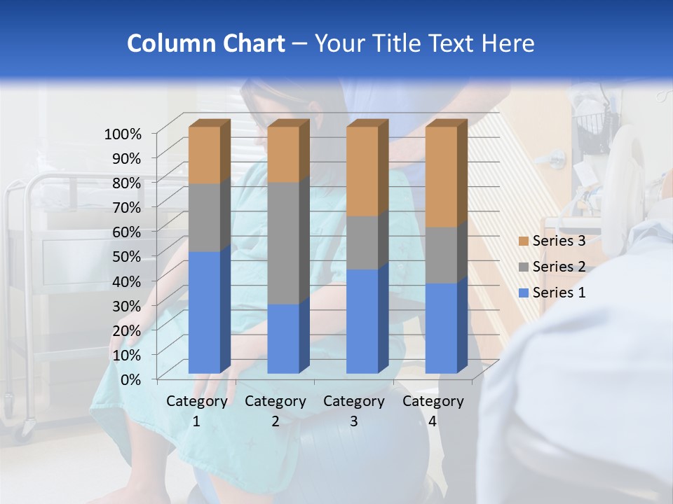 A Man Standing Next To A Woman In A Hospital Bed PowerPoint Template