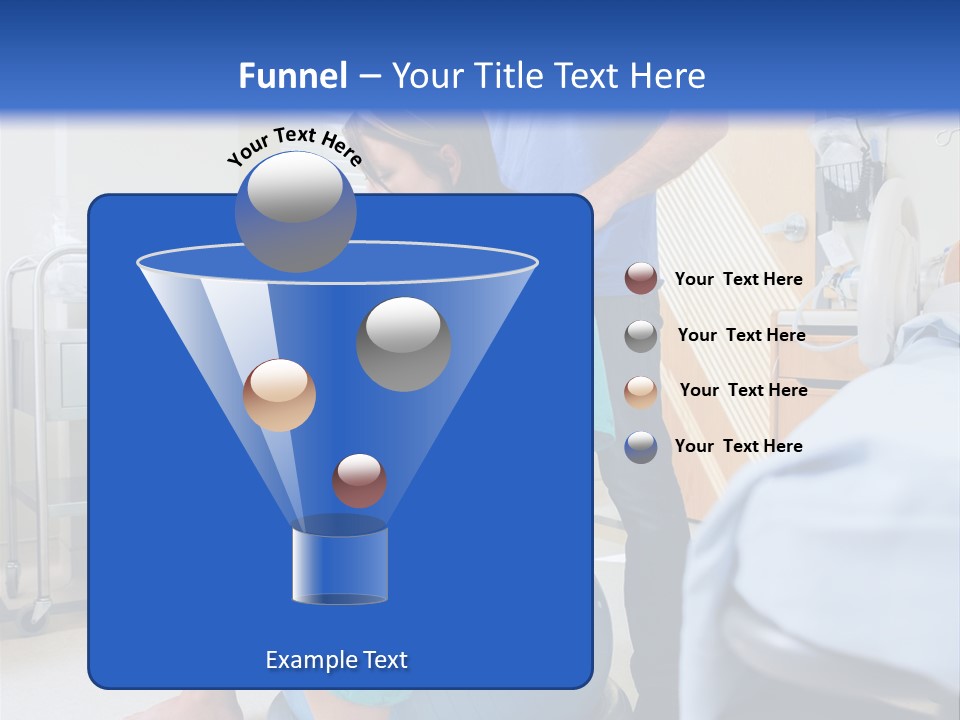 A Man Standing Next To A Woman In A Hospital Bed PowerPoint Template