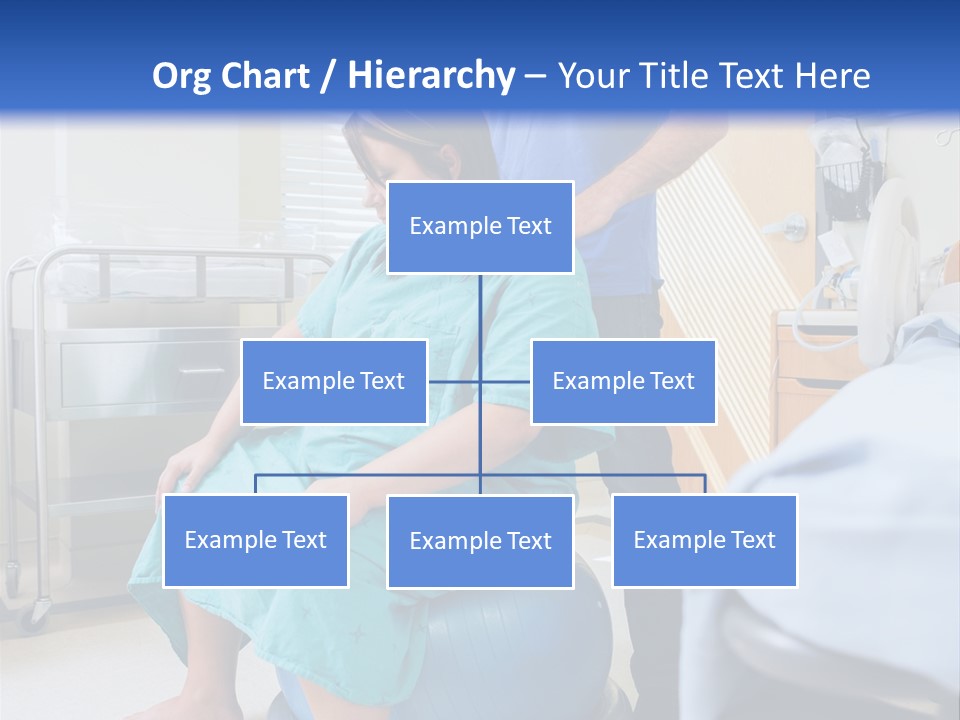 A Man Standing Next To A Woman In A Hospital Bed PowerPoint Template