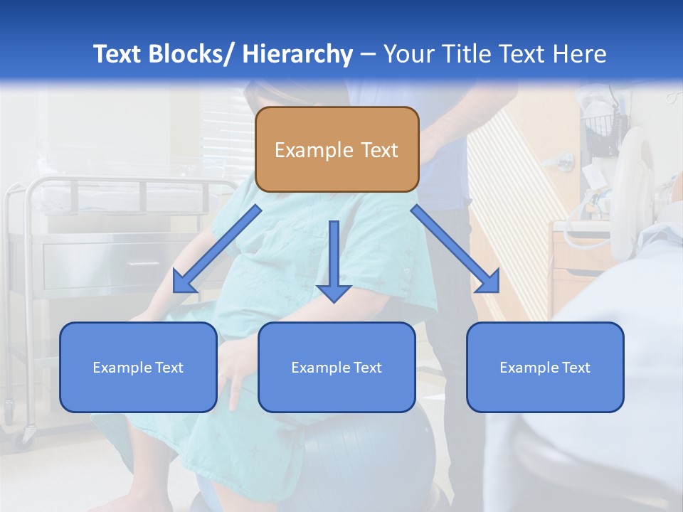 A Man Standing Next To A Woman In A Hospital Bed PowerPoint Template