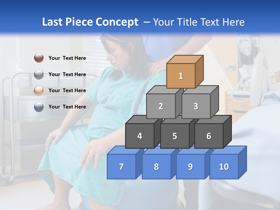 A Man Standing Next To A Woman In A Hospital Bed PowerPoint Template