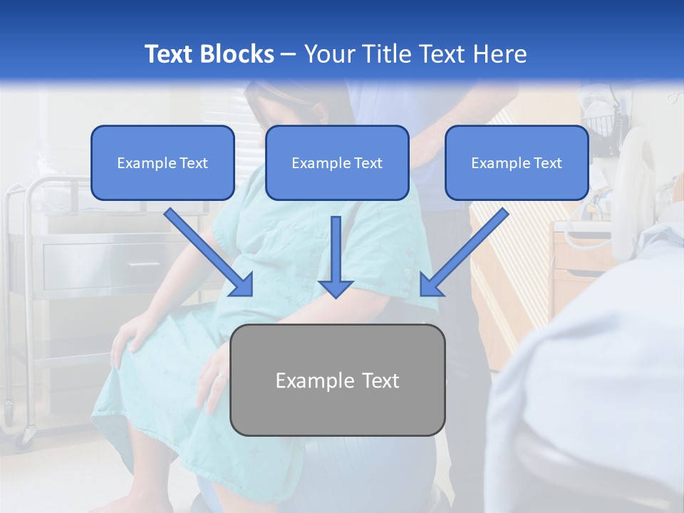 A Man Standing Next To A Woman In A Hospital Bed PowerPoint Template