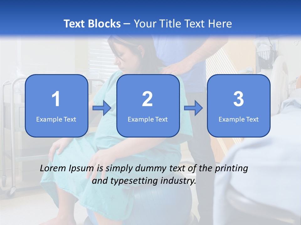A Man Standing Next To A Woman In A Hospital Bed PowerPoint Template