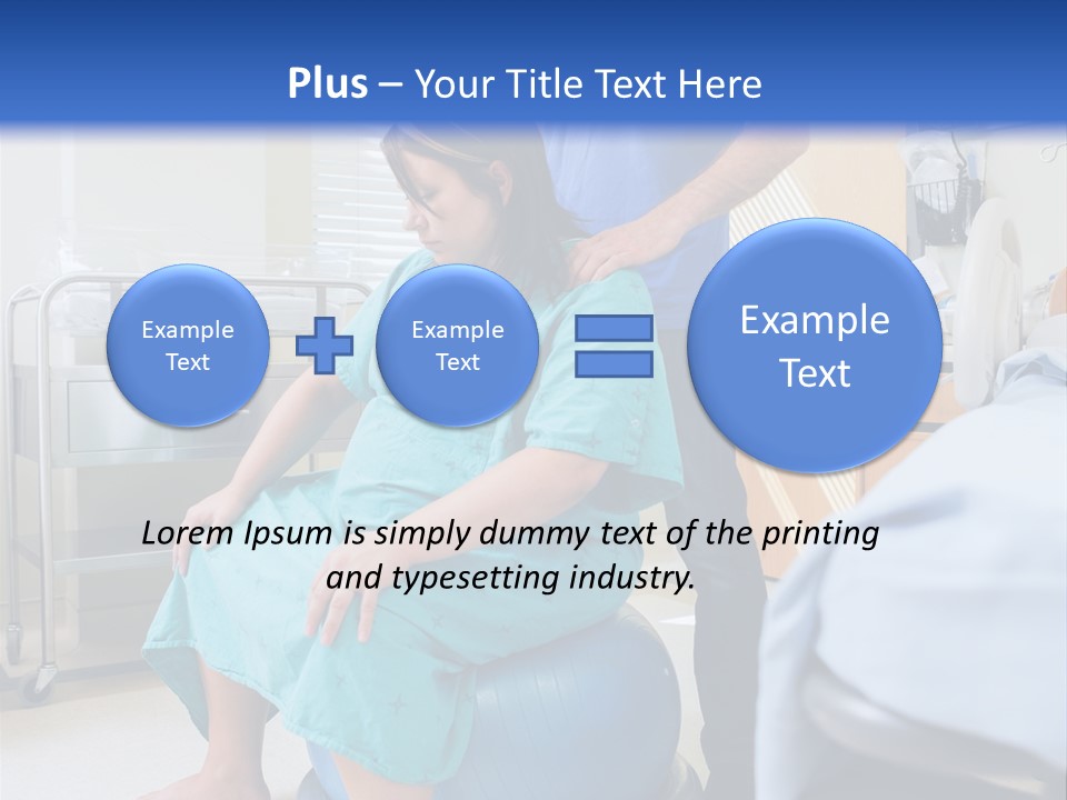 A Man Standing Next To A Woman In A Hospital Bed PowerPoint Template